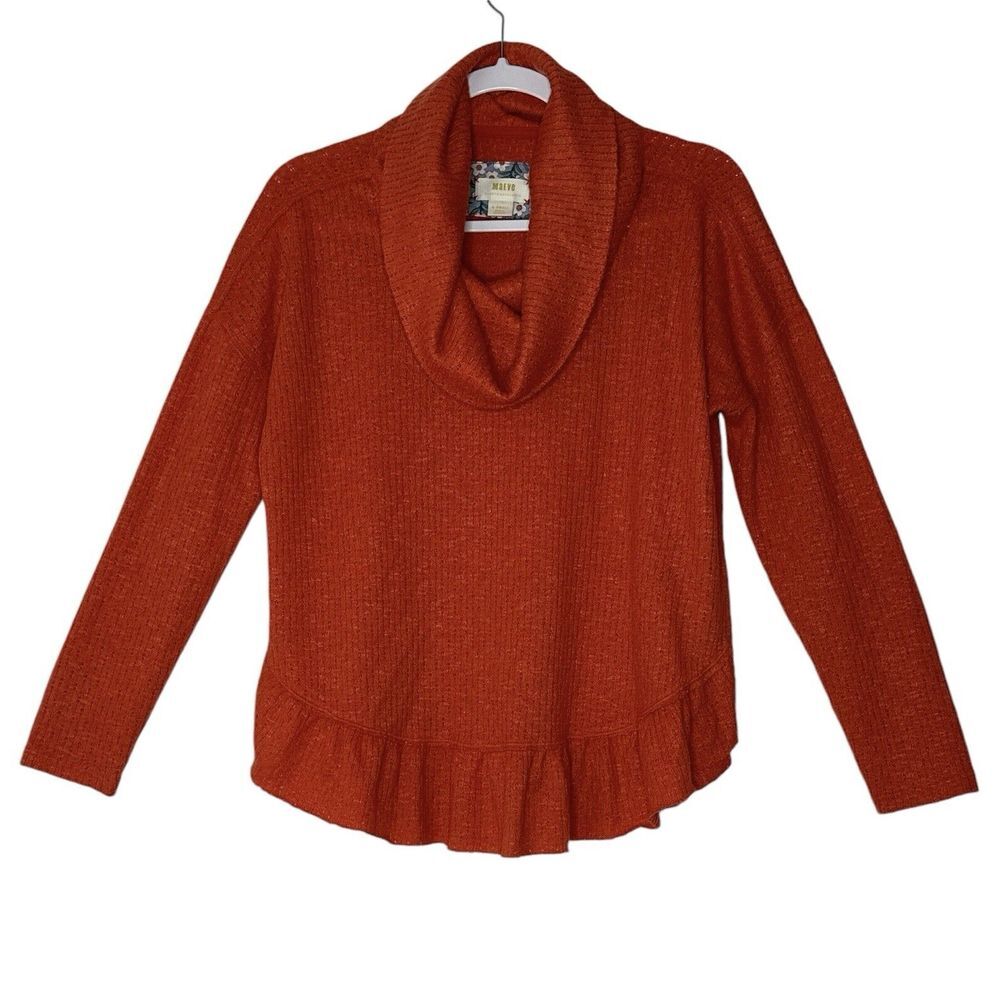 Anthropologie Top Maeve Women XS Blouse long Sleeve Stretch Corpcore Classic